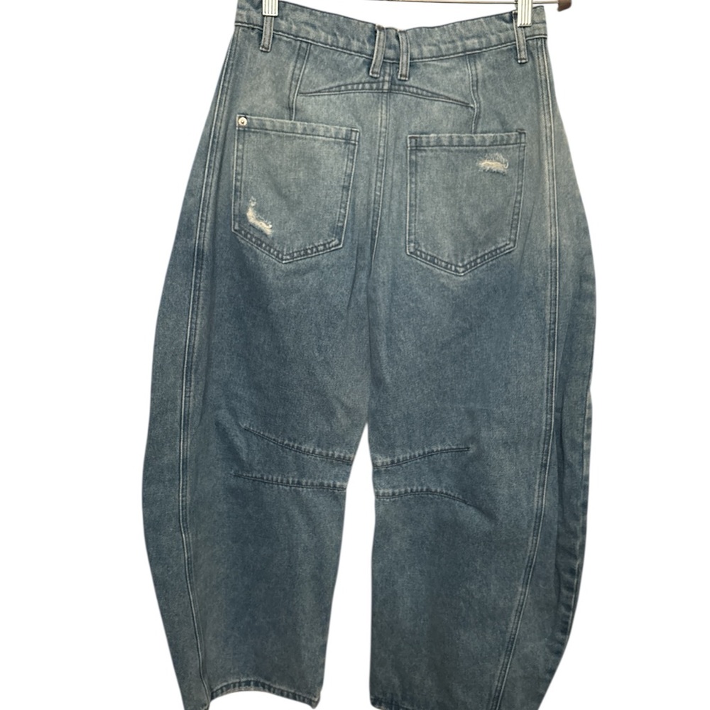 LOV MOR Blue Barrel Denim Jeans - Picture 3 of 3